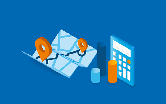 Find the best route to your destination and calculate the exact cost