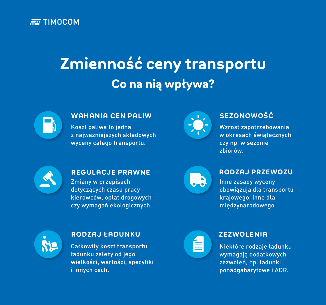 Zmienność wyceny transportu - od czego zależy