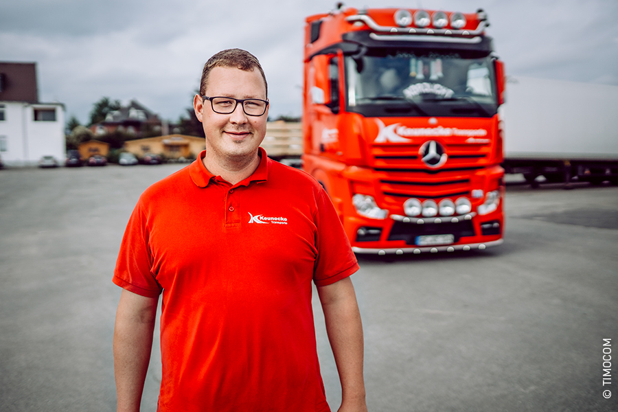 Timo Keunecke połączył dwie pasje: rolnictwo i transport
