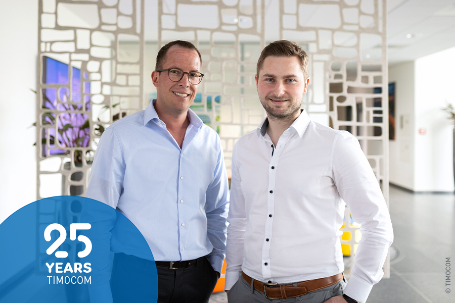 Sebastian Lehnen i Tim Thiermann prowadzą firmę z sektora FreightTech - TIMOCOM.